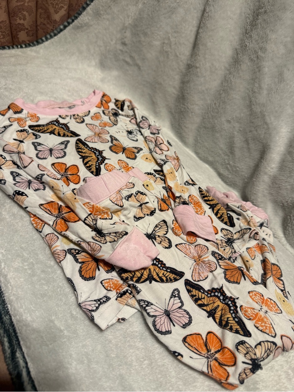 Girls Bamboo Butterfly Pajamas
